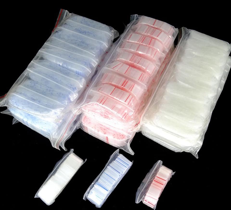 200 chiếc túi zip nhỏ size 2.5x3  loại dày đẹp