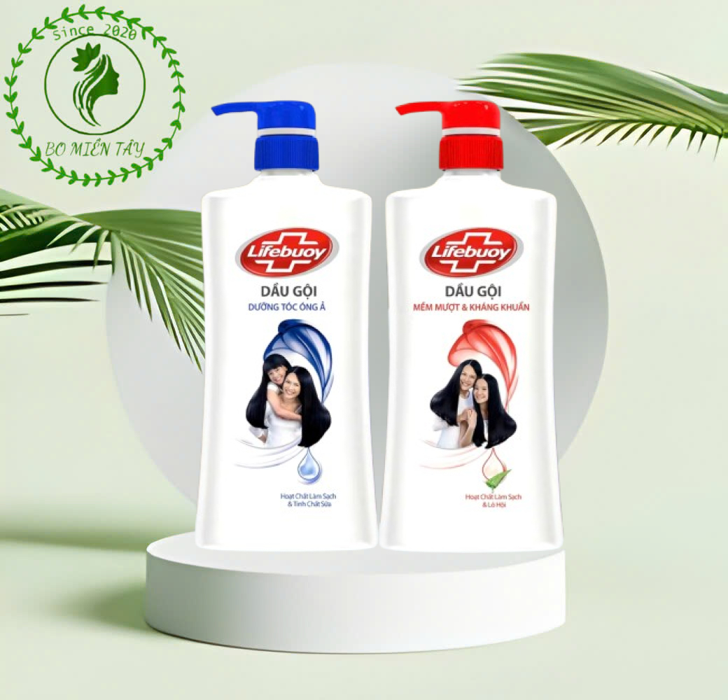  Dầu gội Lifebuoy Dưỡng tóc óng ả  Mềm mượt & kháng khuẩn 640g 