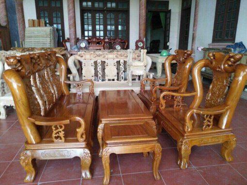 Bộ bàn ghế minh quốc đào gỗ lim