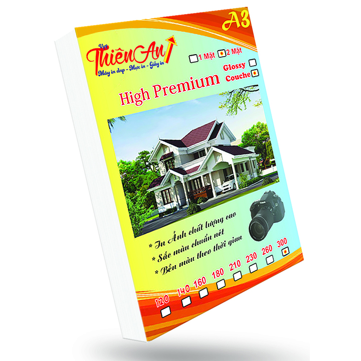 Giấy In Ảnh COUCHE (Mờ) A3