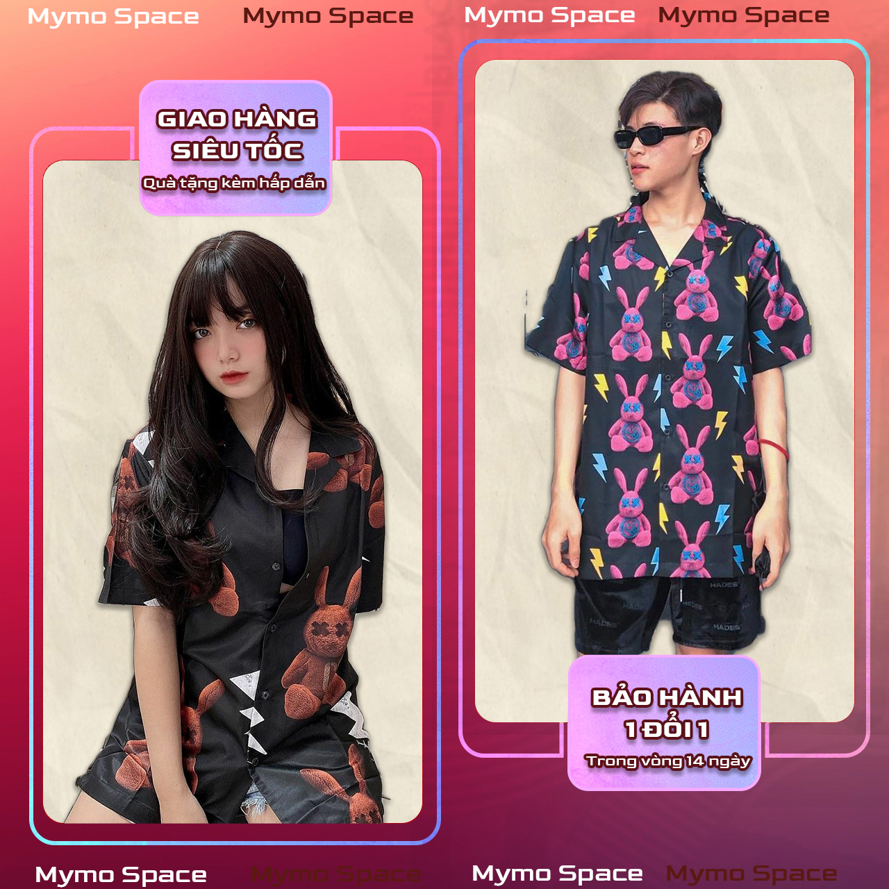 [FULLTAG CHÍNH HÃNG] Sơmi Thỏ Bad Rabbits  Chuẩn Cao Cấp 1:1  Sơ mi Lụa CNK 100%