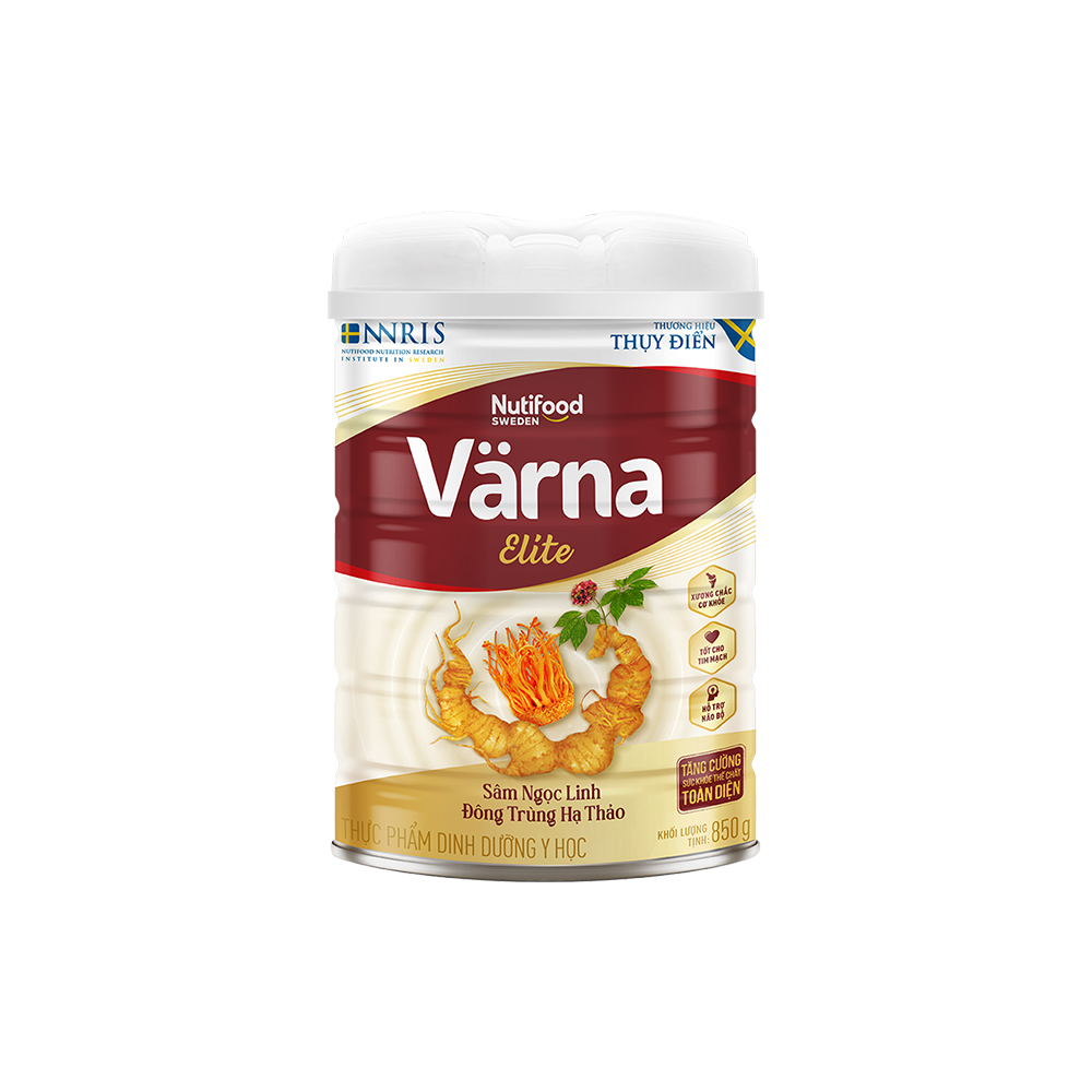 Sữa bột värna elite lon 400g - chứa sâm ngọc linh đông trùng hạ thảo