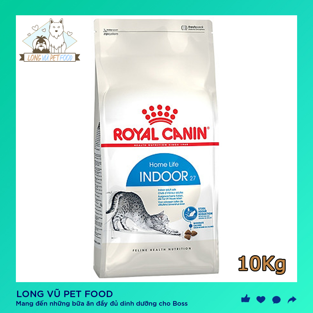 Royal Canin Indoor 27 Thức ăn cho mèo nuôi trong nhà, ít vận động - Hạt cho mèo Rpyal Canin - Long Vũ Pet Food