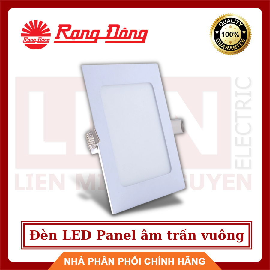 RẠNG ĐÔNG, BH 2 năm, Đèn LED Panel âm trần vuông PN04 12W, hàng Việt Nam - Chất lượng cao