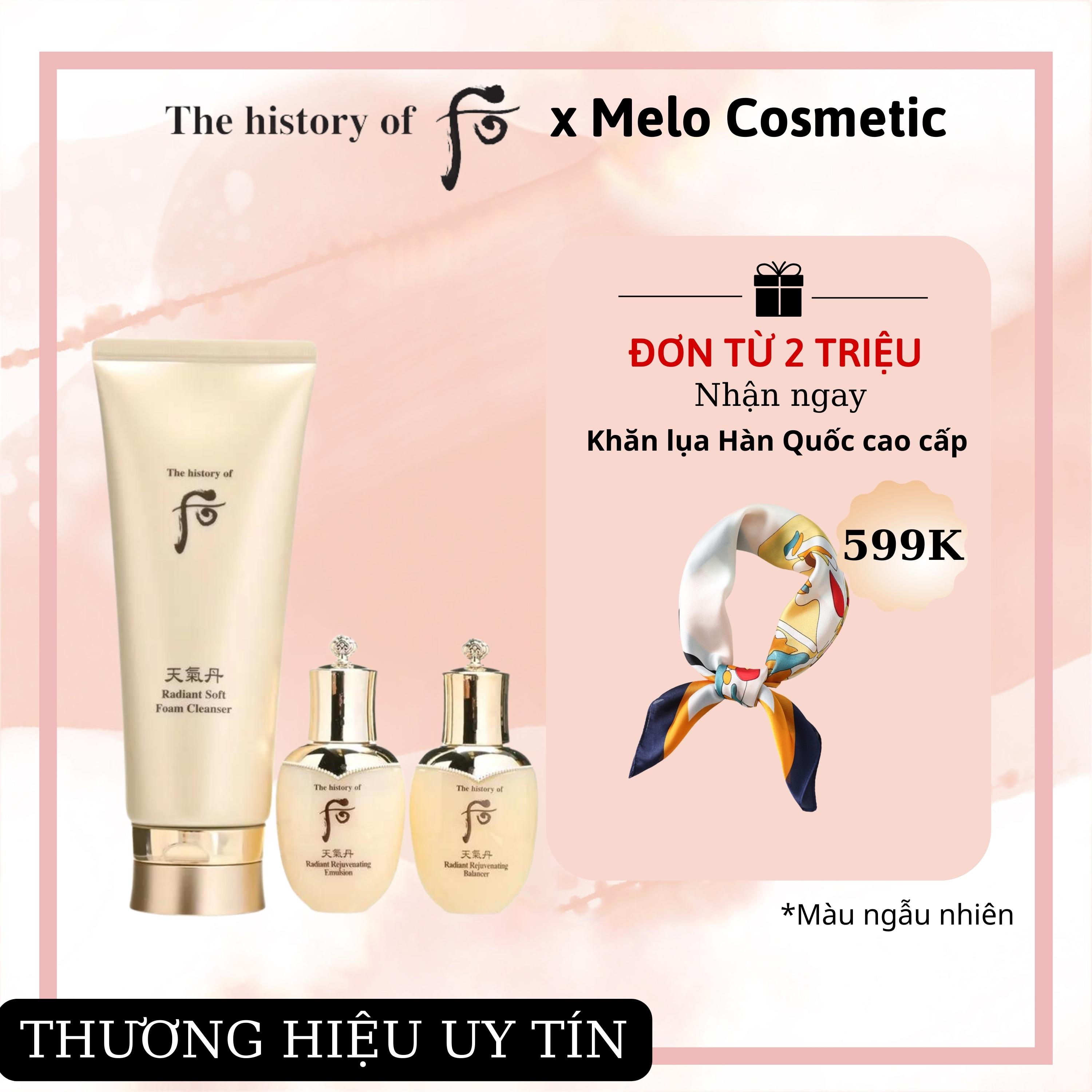 Sữa rửa mặt tái sinh da ngăn ngừa lão hóa whoo radiant soft foam cleanser 150ml