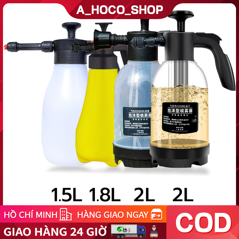 Bình xịt bọt tuyết 	bình tạo bọt tuyết rửa xe bình rửa xe bọt tuyết bình bọt tuyết 1.5L/1.8L/2L