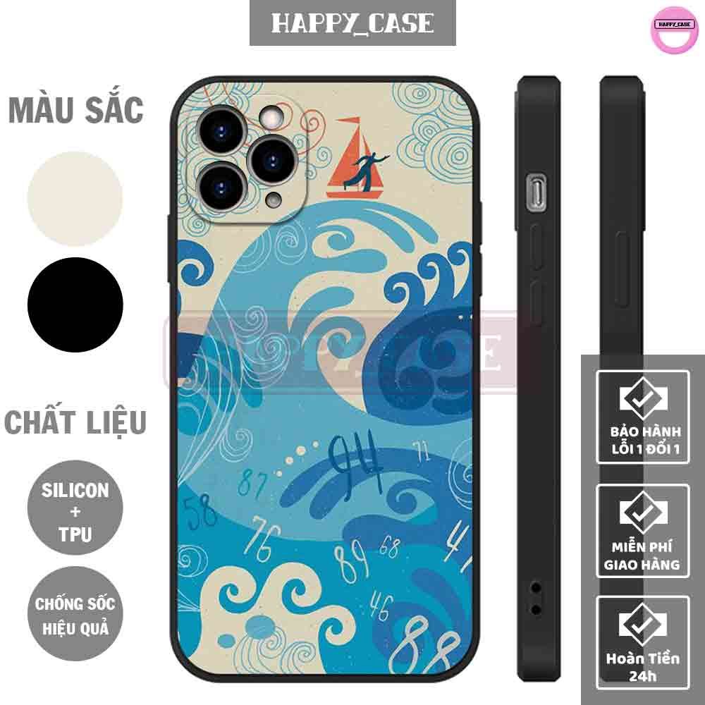 Ốp iphone s397 hình thuyền cưỡi sóng chống sốc iphone happy case