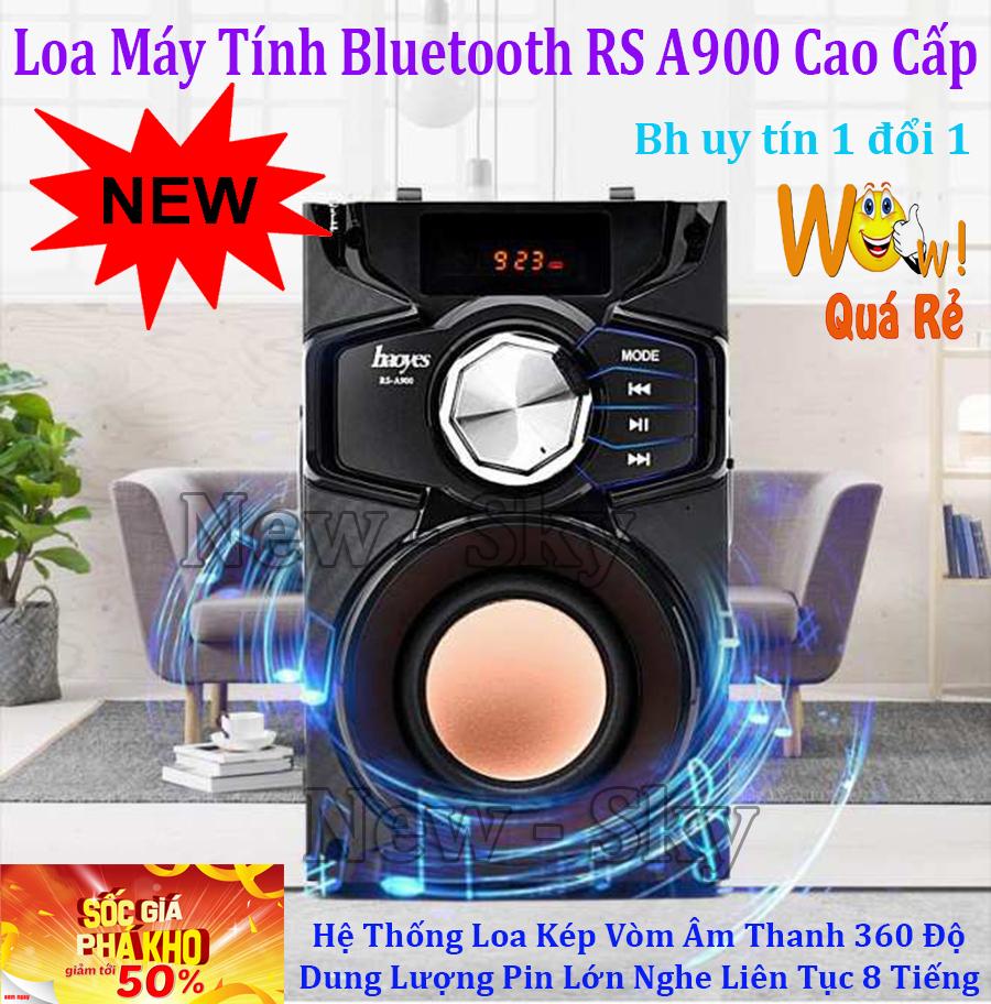 Có nên mua loa bluetooth Cua hang ban loa bluetooth - Loa bluetooth Loa Máy Tính Bluetooth RS A900 - Kiểu dáng thời trang nghe nhạc hay Hệ Thống Loa Kép Vòm Âm Thanh 360 Độ Mẫu 80 - Bh uy tín 1 đổi 1