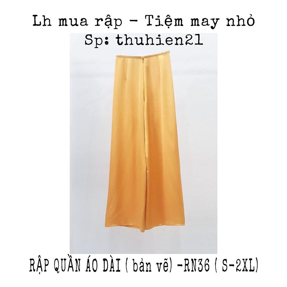 Rn36_rập giấy may quần áo dài nữ