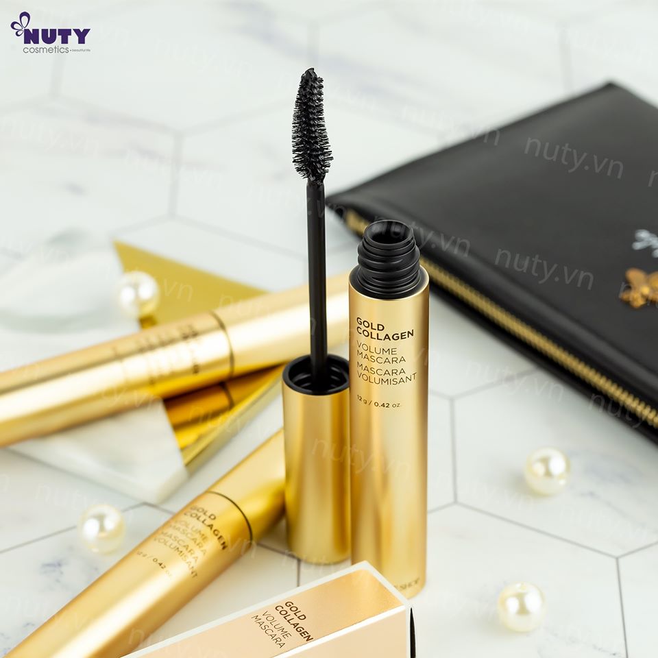 Mascara chuốt mi kiêm dưỡng mi TFS Gold Collagen Volume Mascara