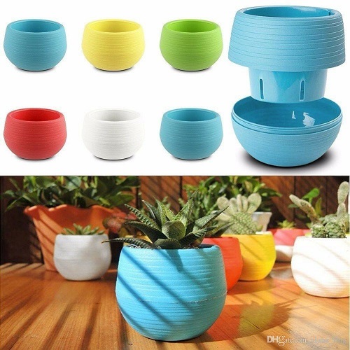 Chậu Nhựa Trồng Cây Mini Để Bàn Thông Minh Thân Rời Để Trữ Nước Hoặc Trồng Cây Thủy Sinh Kích Thước 65cm x 7cm