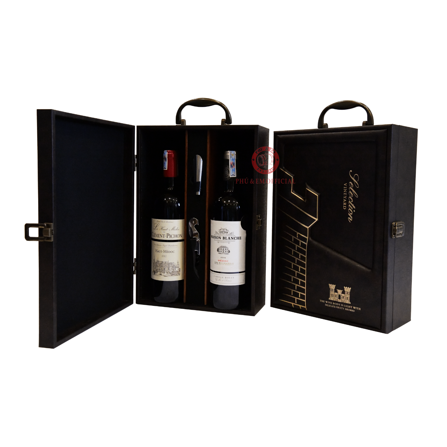 Hộp Quà Lâu Đài Pháp – Rượu Vang Đỏ Pháp 750ml