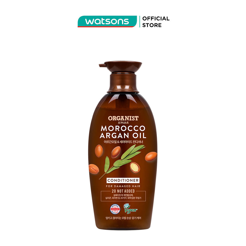 Kem Xả Organist Argan  Repair Conditioner Tinh Dầu Morocco Argan Dành Cho Tóc Hư Tổn 500ml