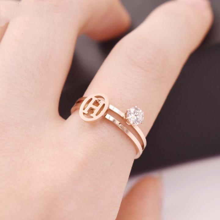 Bộ 2 chiếc nhẫn titan không đen tt 1875
