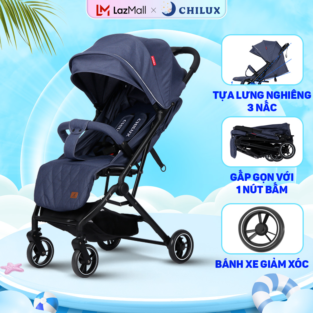 Xe đẩy gấp gọn Chilux M02 - Thiết kế khoa học, Tính năng vượt trội