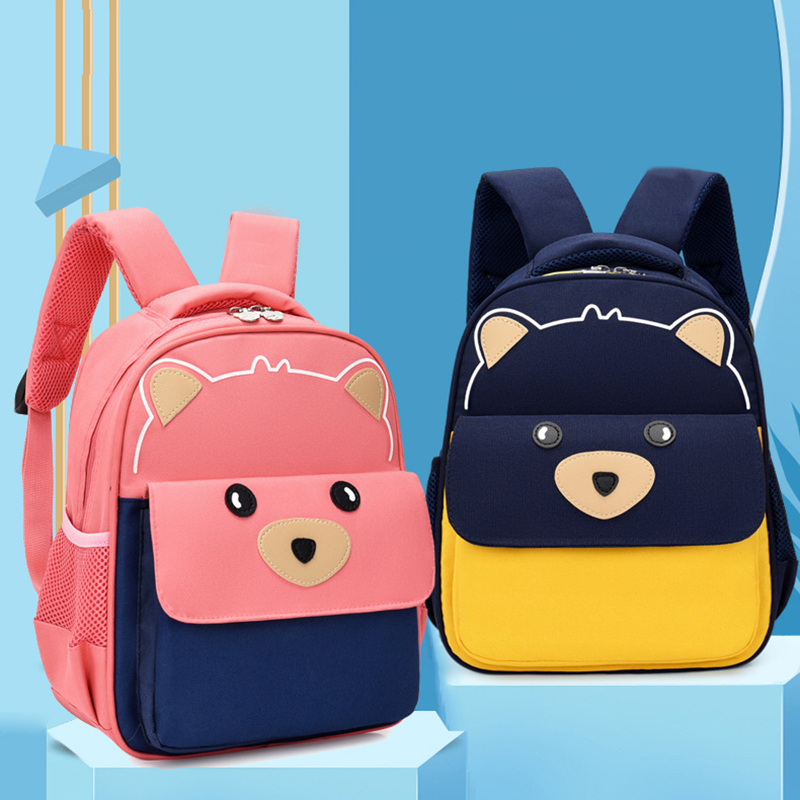 Balo hình gấu cho bé đi học mẫu giáo, balo cho bé đi nhà trẻ size 32cm