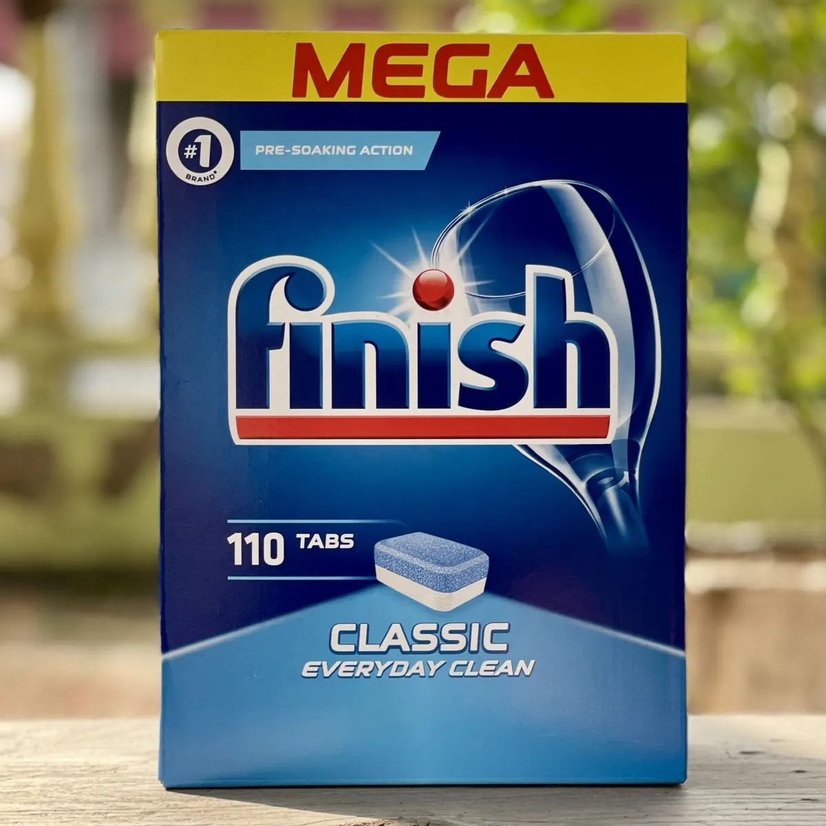 Viên rửa chén dùng cho máy rửa chén FINISH CLASSIC EVERYDAY CLEAN của Đức hộp 110 viên