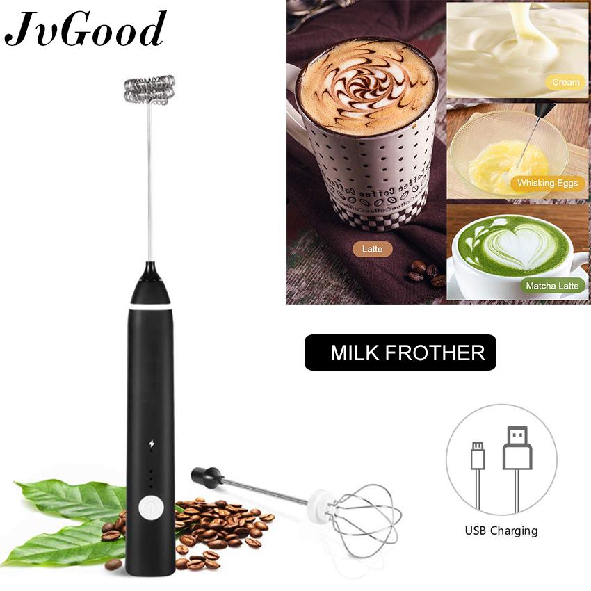 JvGood Máy tạo bọt sữa và cà phê cầm tay chạy bằng điện có thể tháo rời dùng trong nhà bếp - intl