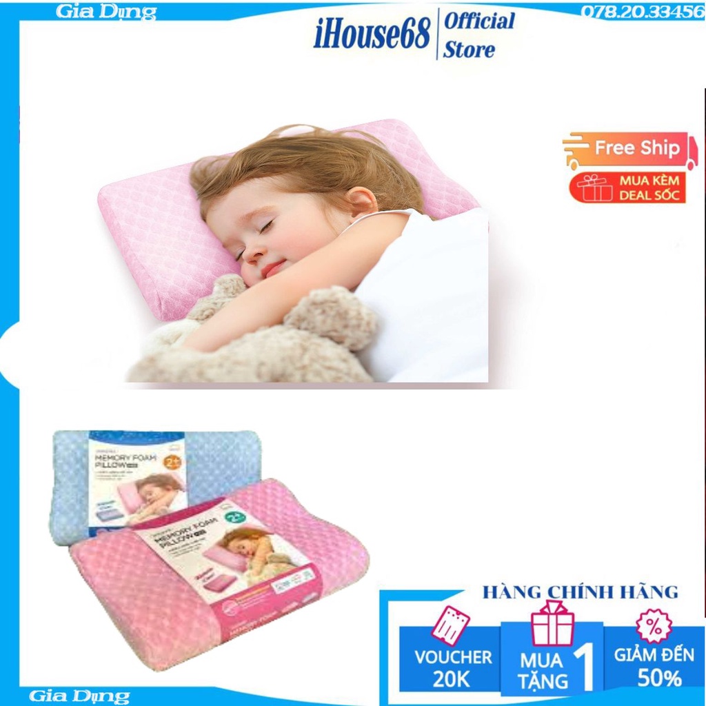 Gối ngủ cao su non cao cấp dành cho trẻ em Memory Foam Pillow Lock&Lock HLW181