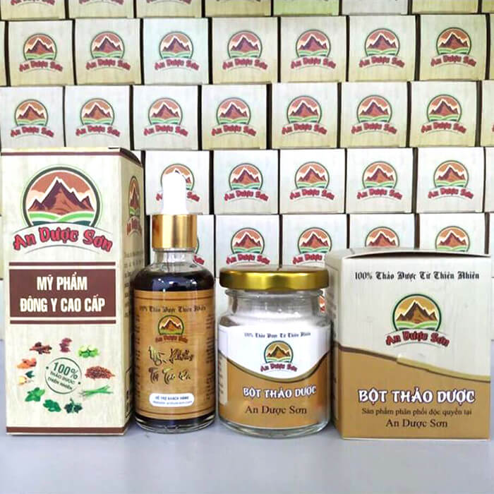 [HCM]Combo An Dược Sơn Serum và Bột Rửa Mặt 50ml - sạch mụn sẹo rỗ lâu năm