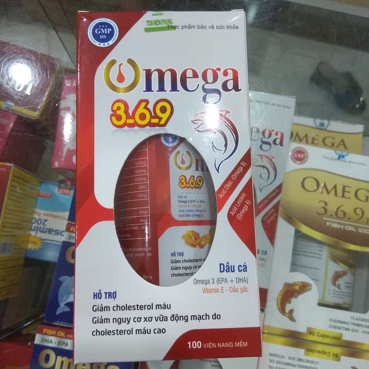 [ Đạt tiêu chuẩn GMP ] Viên uống bổ sung Omega 3-6-9 cho cơ thể giúp giảm nguy cơ xơ vữa động mạch,giảm cholesterol