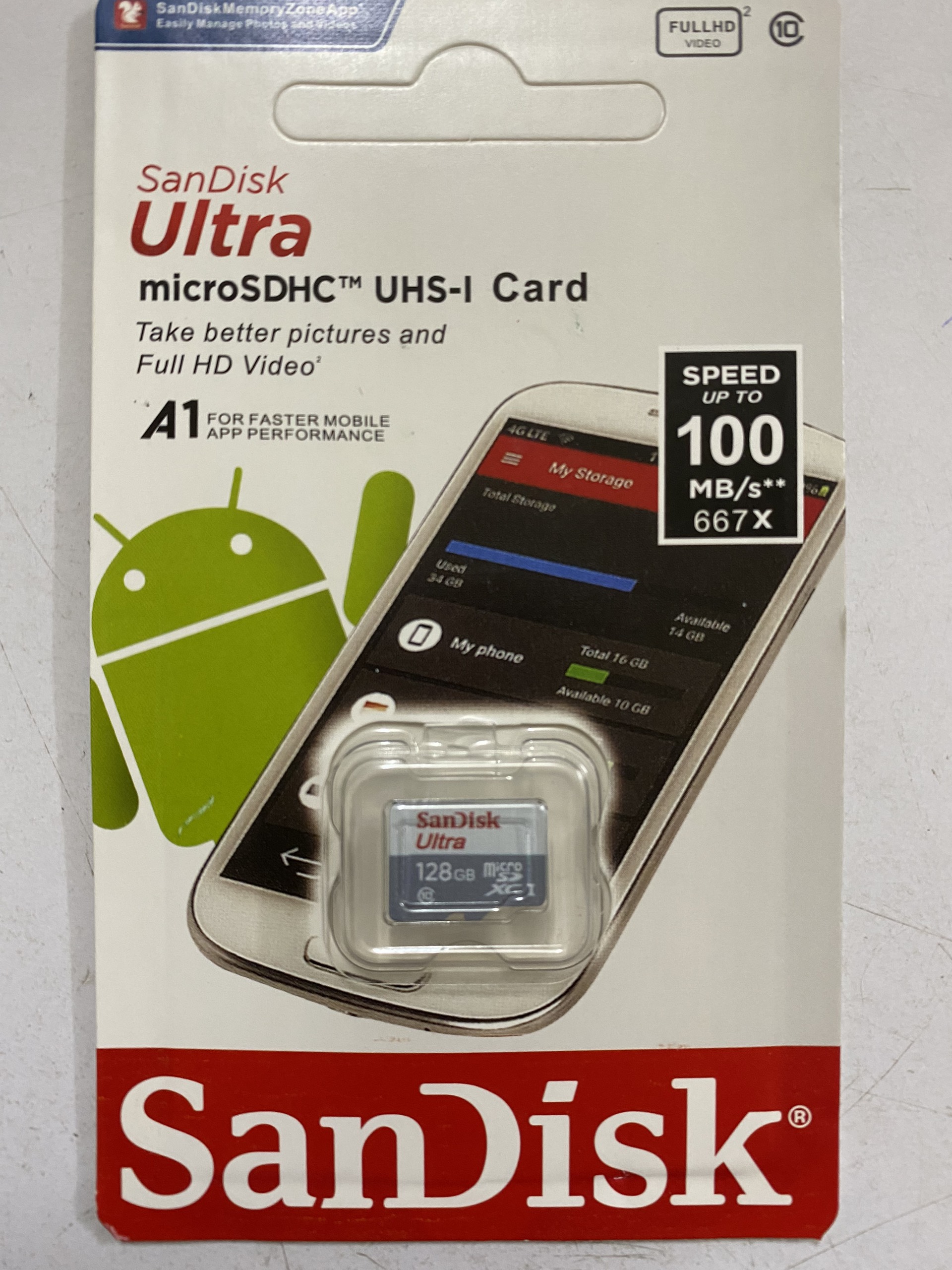 Thẻ nhớ microSDXC SanDisk Ultra 32GB 64GB 128GB tốc độ cao 100MB s dùng