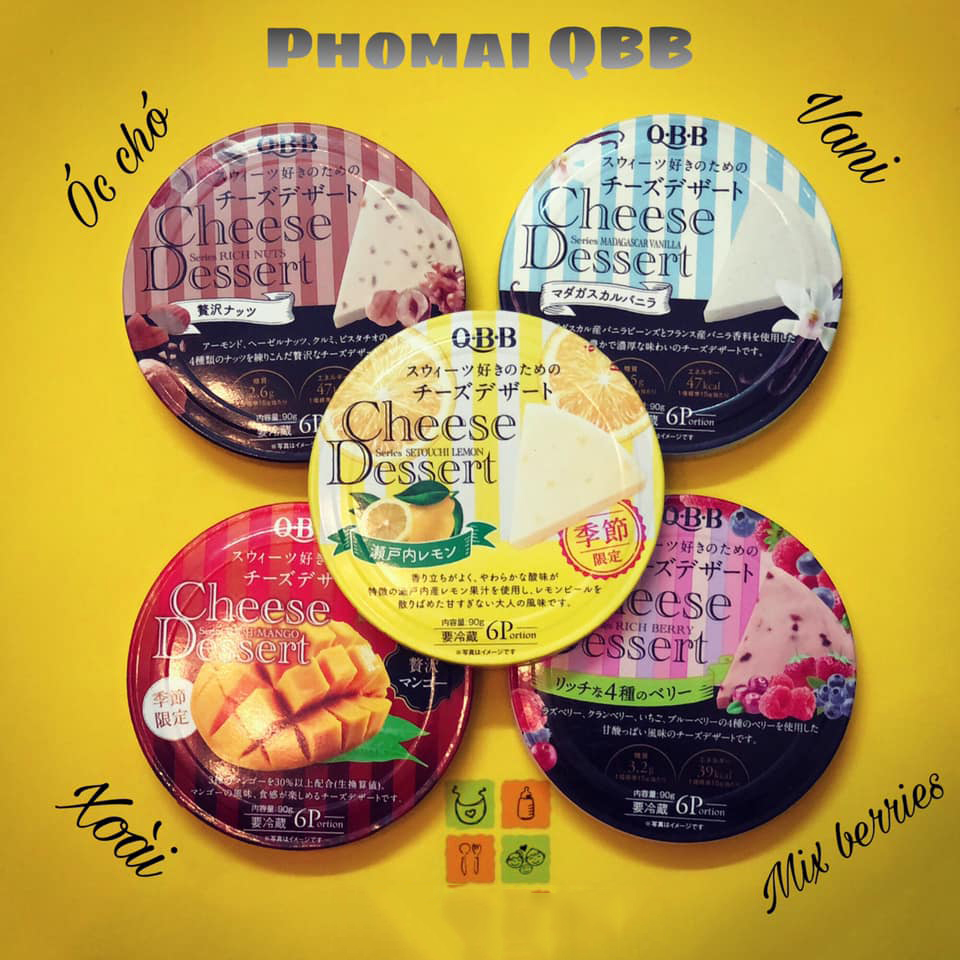 Phô Mai QBB Nhật Bản 6 Viên Nhiều Vị