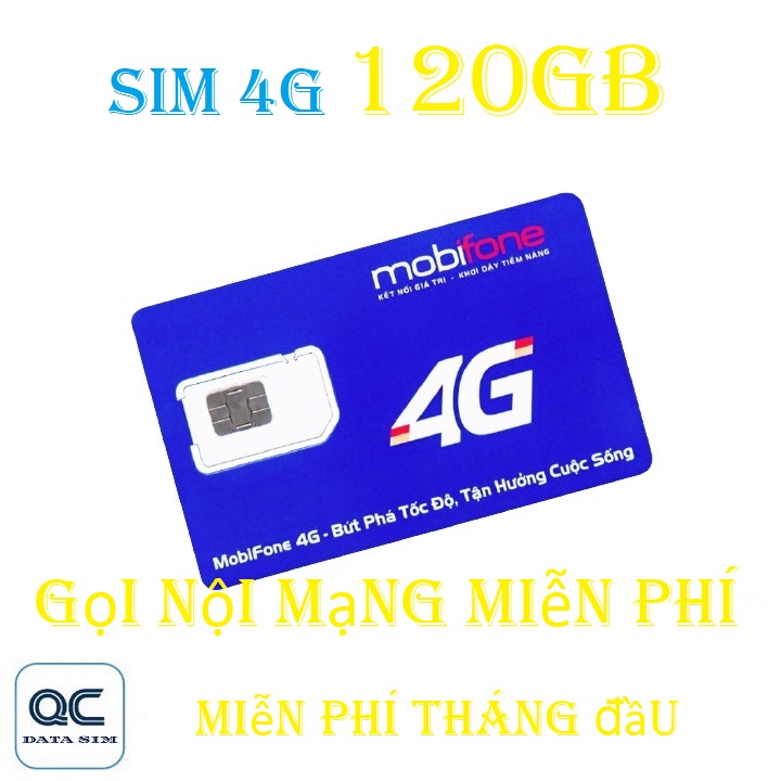 Freeship - chưa kích hoạt sim 4g mobifone mỗi ngày 4gb nội mạng miễn phí tặng tháng đầu