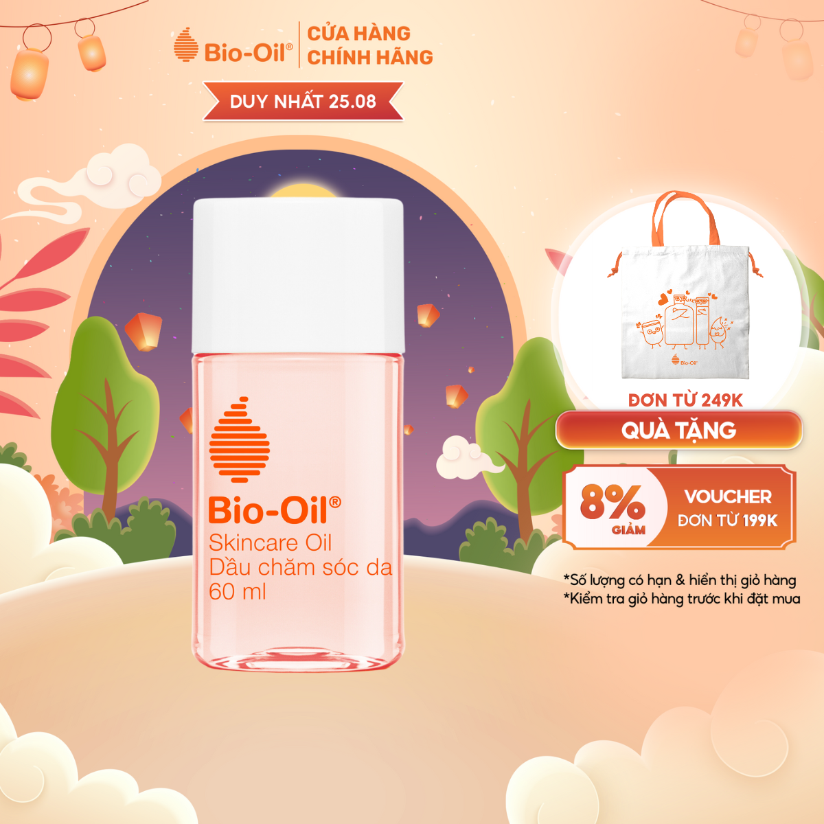 [Lựa chọn hàng đầu của Phụ nữ mang thai] Dầu chăm sóc da giúp cải thiện rạn da, mờ sẹo và đều màu da - BIO-OIL SKINCARE OIL (chai 60ml)