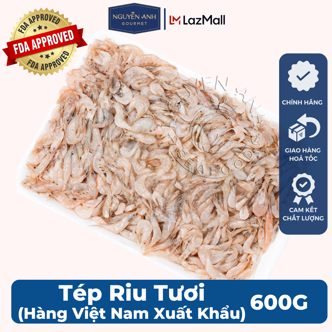 Tép riu tươi Nguyên Anh đặc sản Phú Quốc hải sản tươi sống như cá, tôm tươi, mực tươi loại 300gr Hải Sản Nguyên Anh.