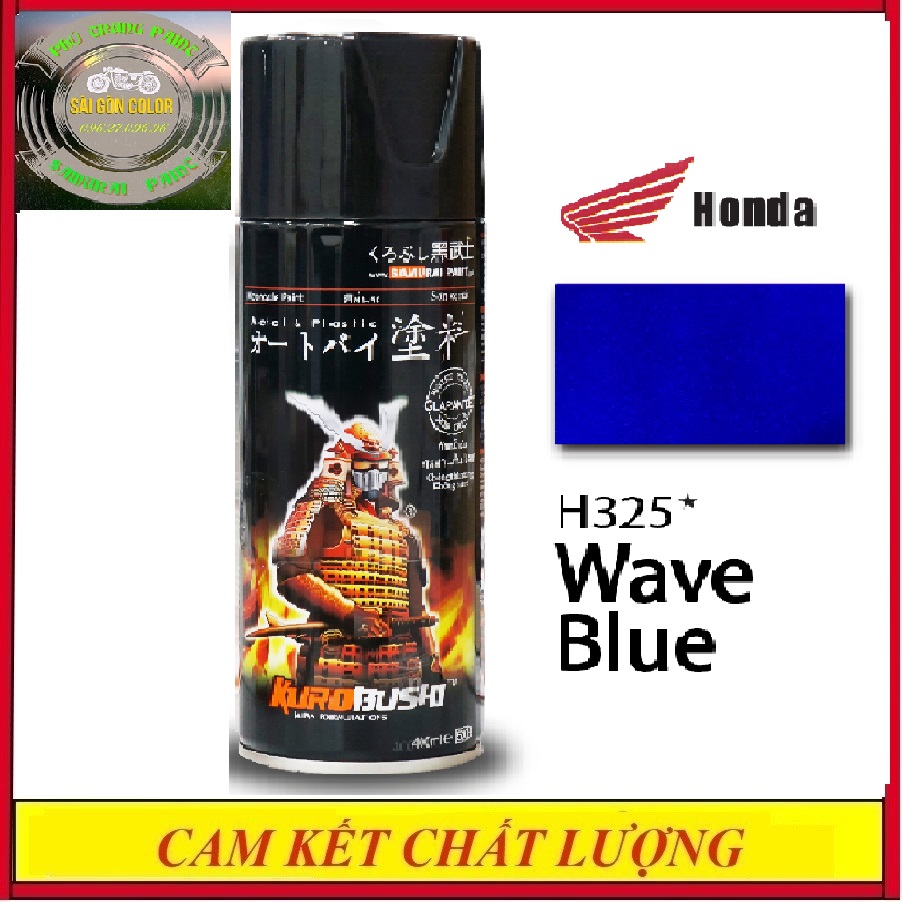Sơn xịt Samurai H325 màu xanh dương wave