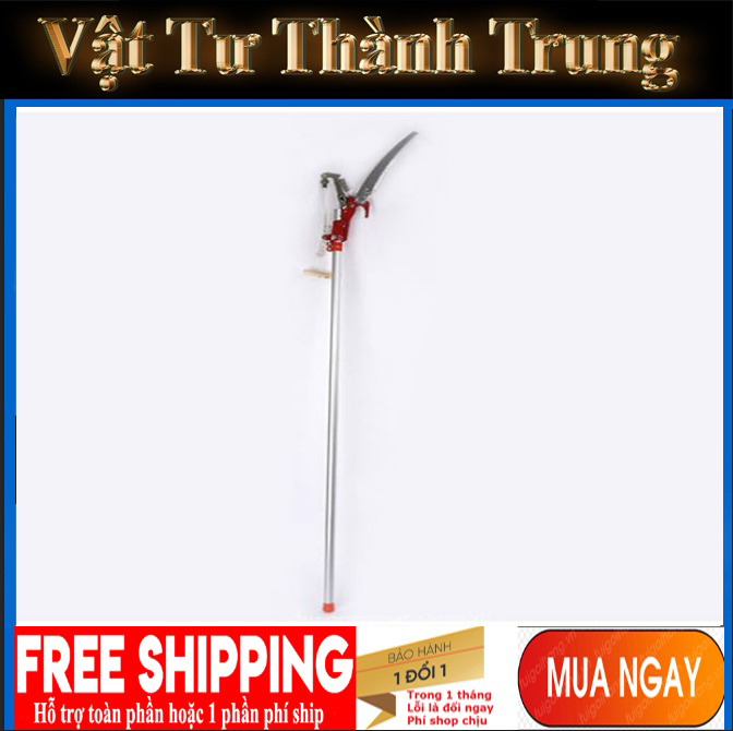 Kéo cắt tỉa cành cây,hái hoa quả kèm lưỡi cưa giật dây dài 3 met hàng Đài Loan