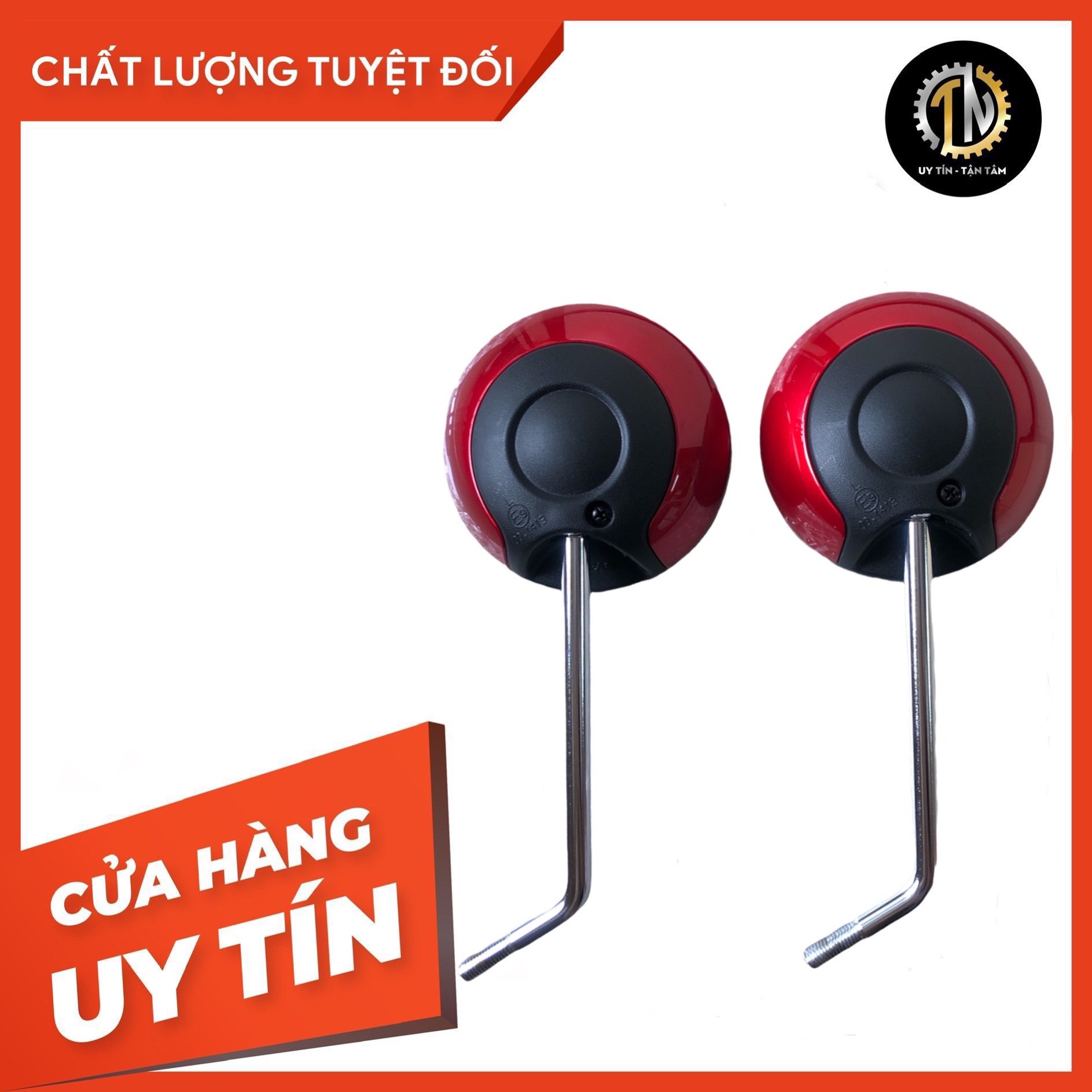 Kiếng hậu Scoopy màu đỏ chính hãng Honda