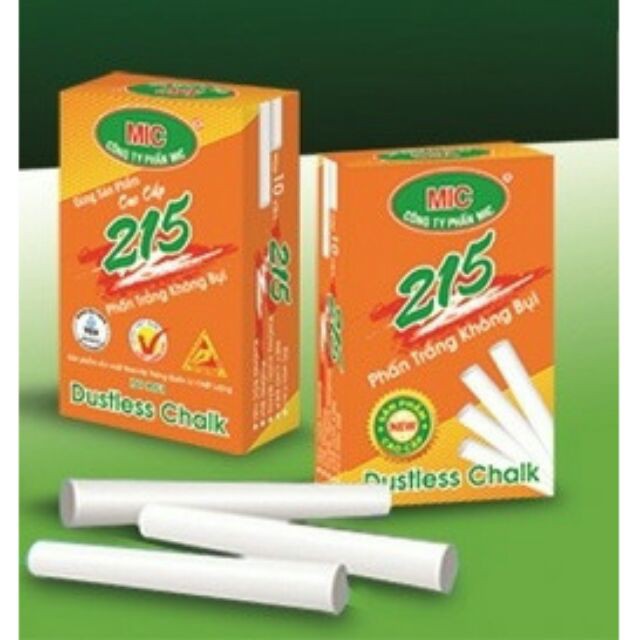 Phấn trắng mic không bụi 10 viên