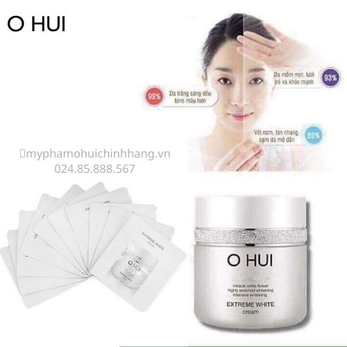 Xả hàng giá sỉ Gói Kem Ohui Extreme White Cream sample Dưỡng Trắng Da dịu nhẹ, không kích ứng
