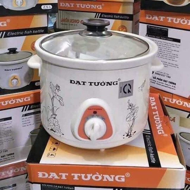 Nồi kho cá ,hầm xương, nấu Cháo chậm đa năng Đạt Tường 1,5l