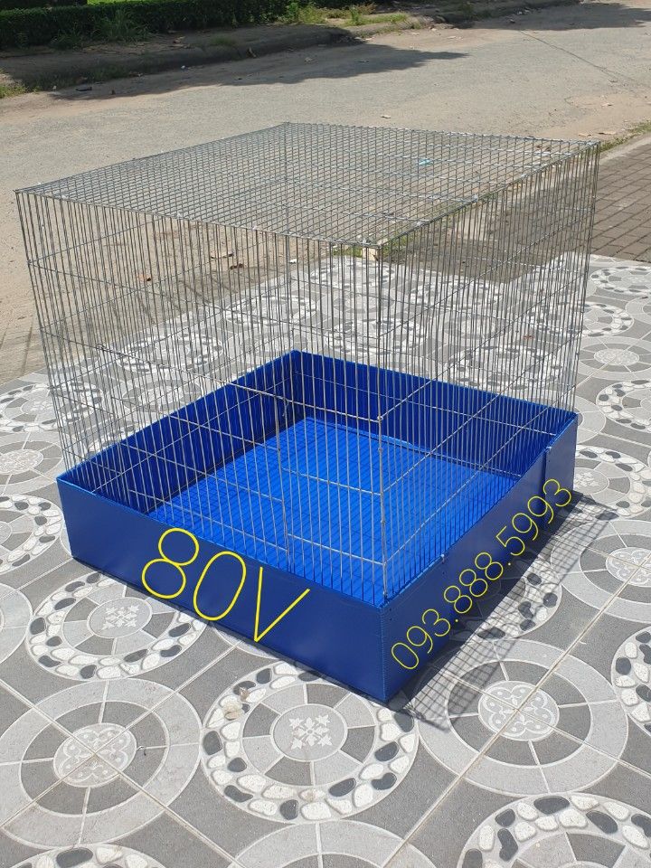 LỒNG 80V NAN KHÍT KÈM KHAY NHỰA - Nuôi úm gà con, gà tre, chống chuột