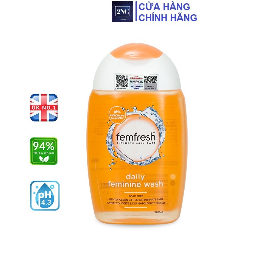 Dung Dịch Vệ Sinh Phụ Nữ Dùng Hàng Ngày Femfresh Daily Intimate Wash 150ml