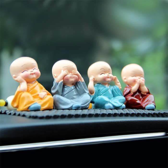 BỘ TƯỢNG 4 CHÚ TIỂU TỨ KHÔNG BẰNG SỨ CAO CẤP TRANG TRÍ TABLO, BÀN THỜ, BÀN LÀM VIỆC