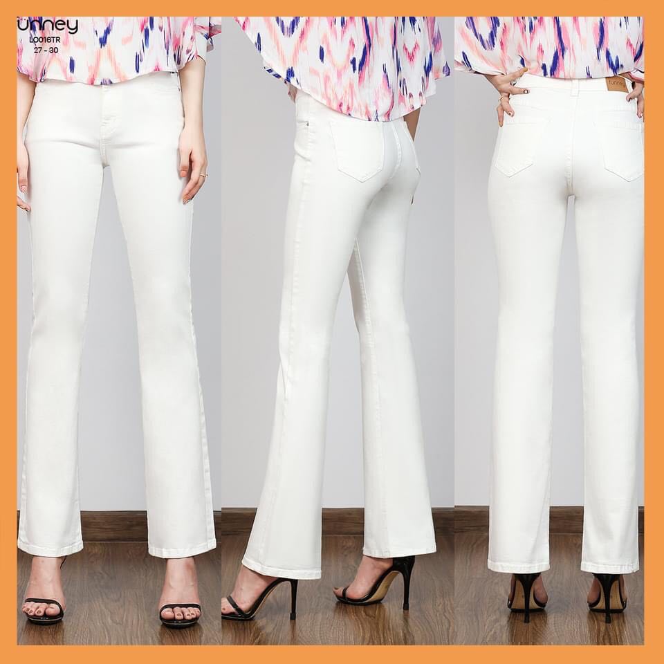 Quần jeans, quần bò nữ màu trắng