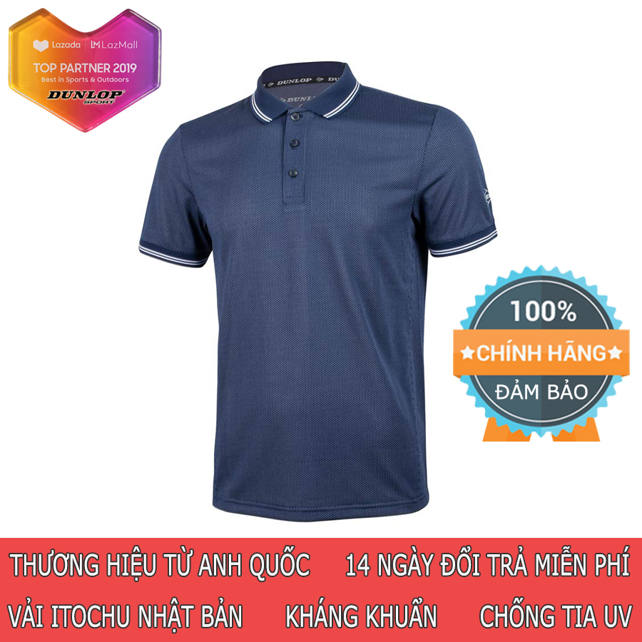 Áo Polo nam thể thao Dunlop - DASLS9056-1C Hàng chính hãng thương hiệu Anh Quốc