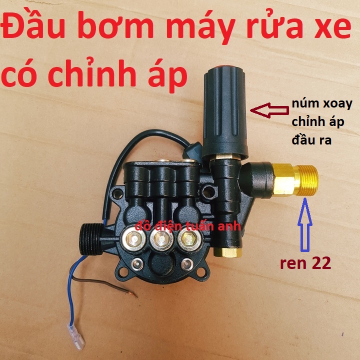 Bộ đầu bơm dùng cho máy rửa xe chỉnh áp, Zukui RS3 /Osaka R/ Soeasy 2800W C0004-41