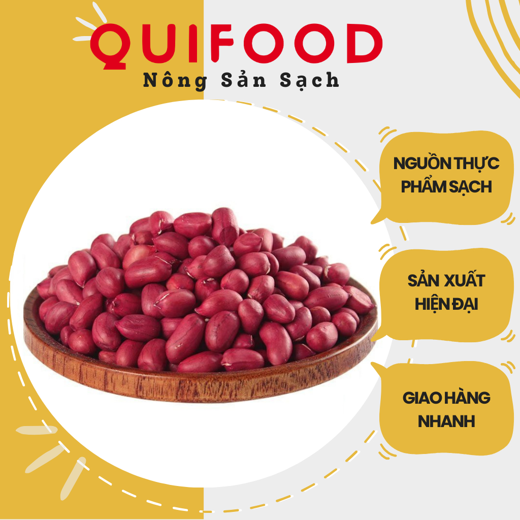 Lạc Đỏ Tây Bắc Thơm Bùi Ngọt Túi Hút Chân Không - Quifood