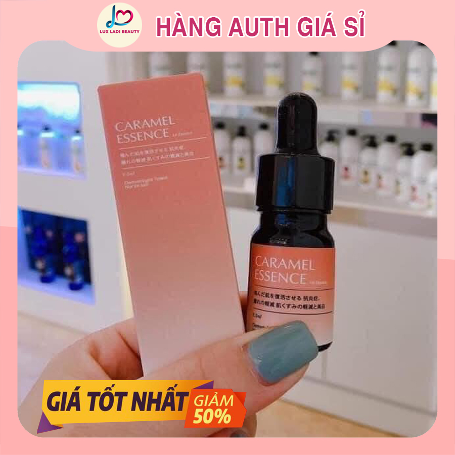 Serum mụn CARAMEL ESSENCE 5ml chính hãng Nhật Bản, ngừa mụn xoá thâm dưỡng da căng mịn