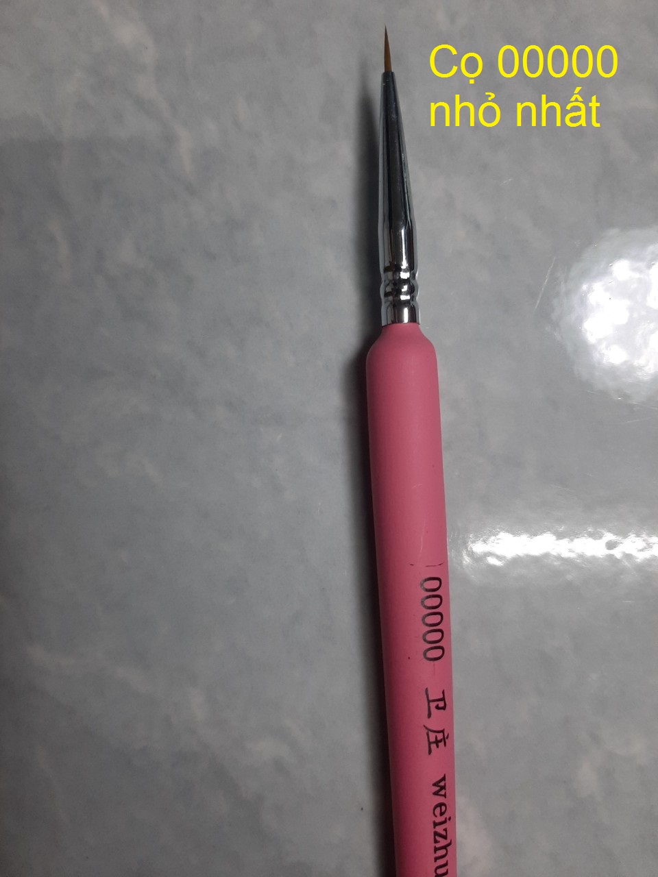 1-Cọ xịn siêu nhỏ 00000 nhỏ nhất - Cọ vẽ chuyên dụng vẽ màu nước sơn dầu màu acrylic nét nhọn mảnh
