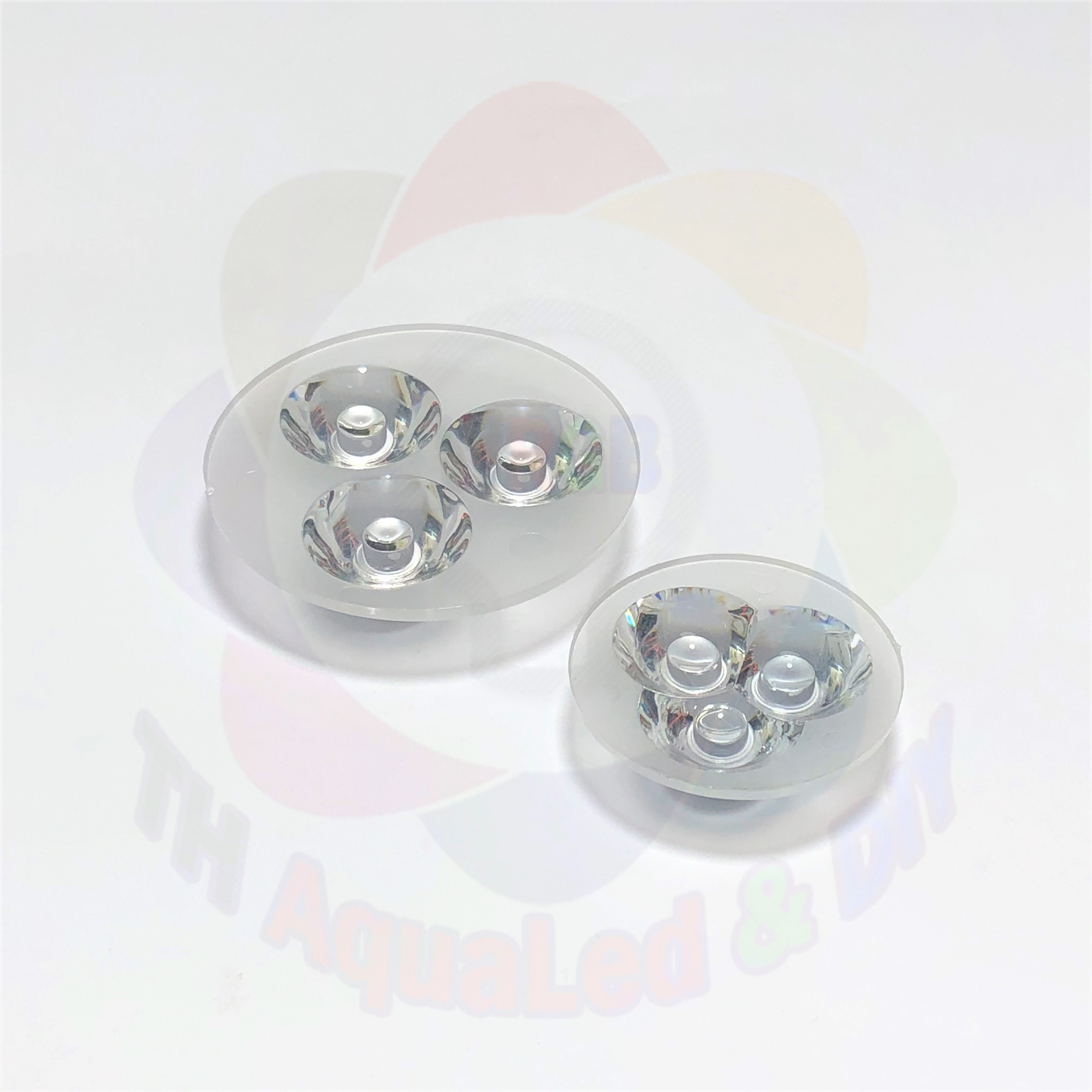 Chóa LED 3 chip, sử dụng cho mạch 3 chip dòng Led Luxeon, Gom ánh sáng thừa hiệu quả