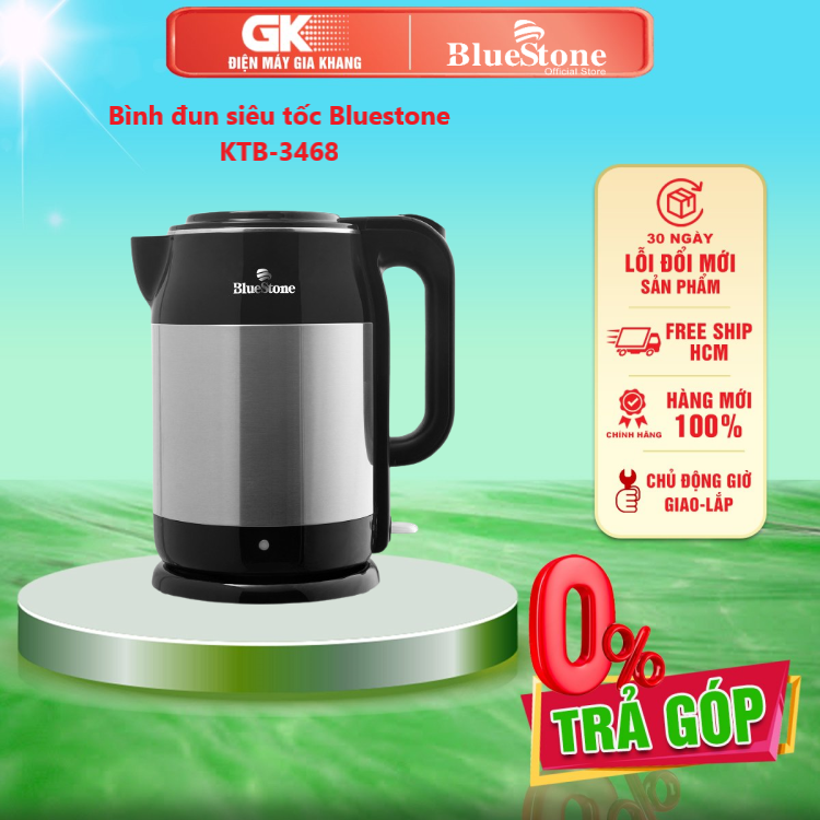 Bình đun siêu tốc bluestone ktb-3468 1.7 lít - giao toàn quốc - freeship hcm