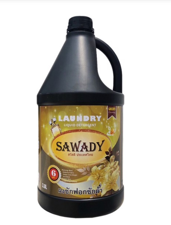 Nước giặt xả Sawady 6in1 Golden Charming 3,8L