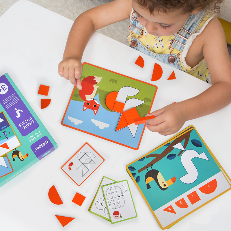 Xếp hình gỗ Mideer Shapes Puzzle cho bé từ 2 tuổi MD1097