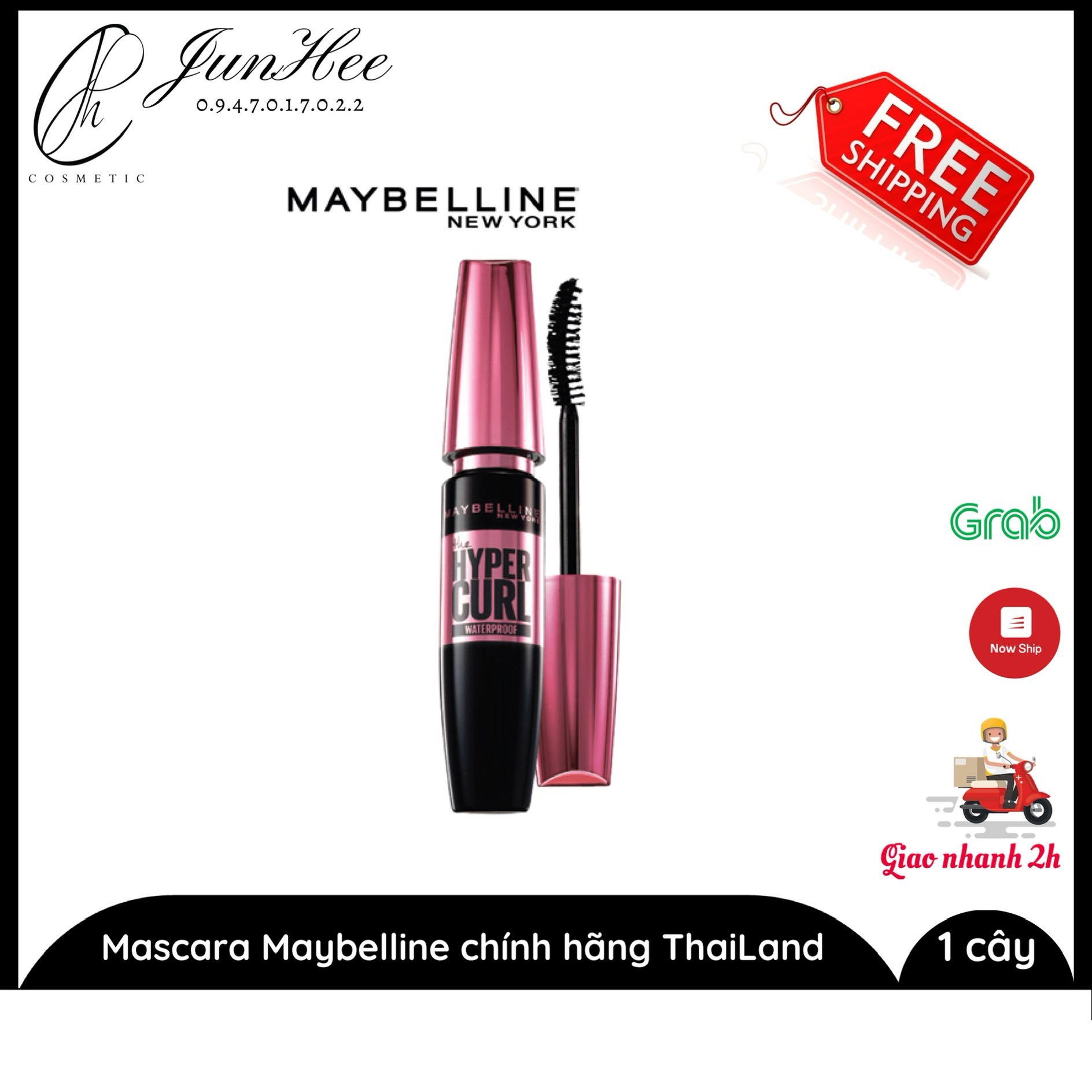 Mascara maybelline hyper curl chính hãng thái lan
